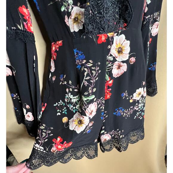 Nicholas Cecile Silk Floral Romper US 2 - Picture 7 of 10